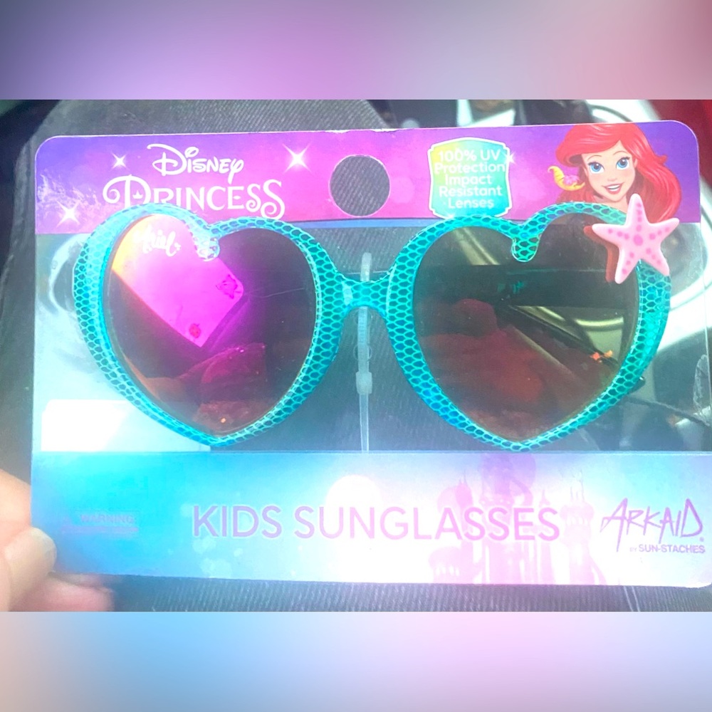 Disney NWT Princess Ariel Sunglasses in Original Packaging w 100% UV Protection